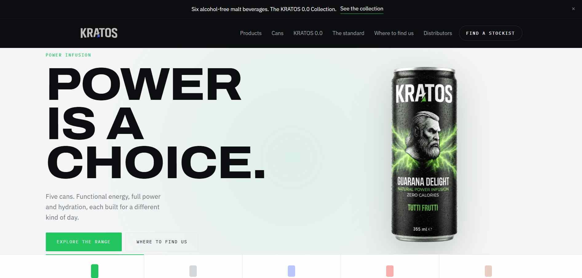 Drink Kratos website