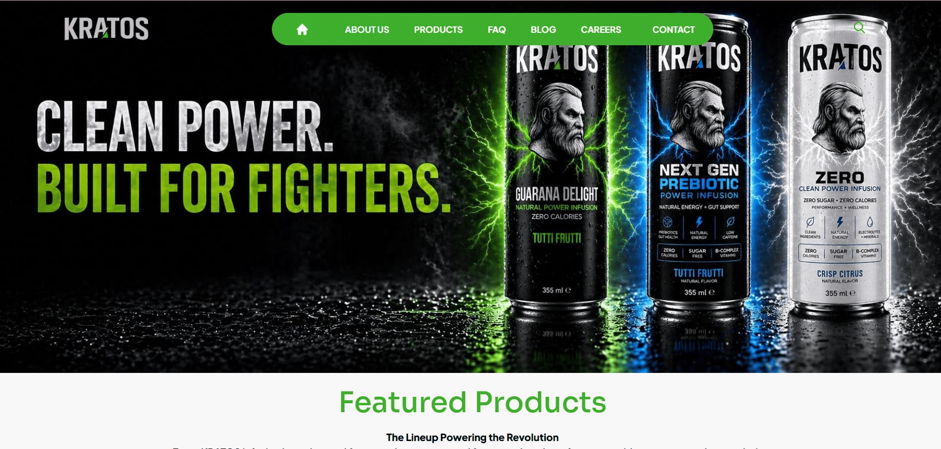 Drink Kratos website