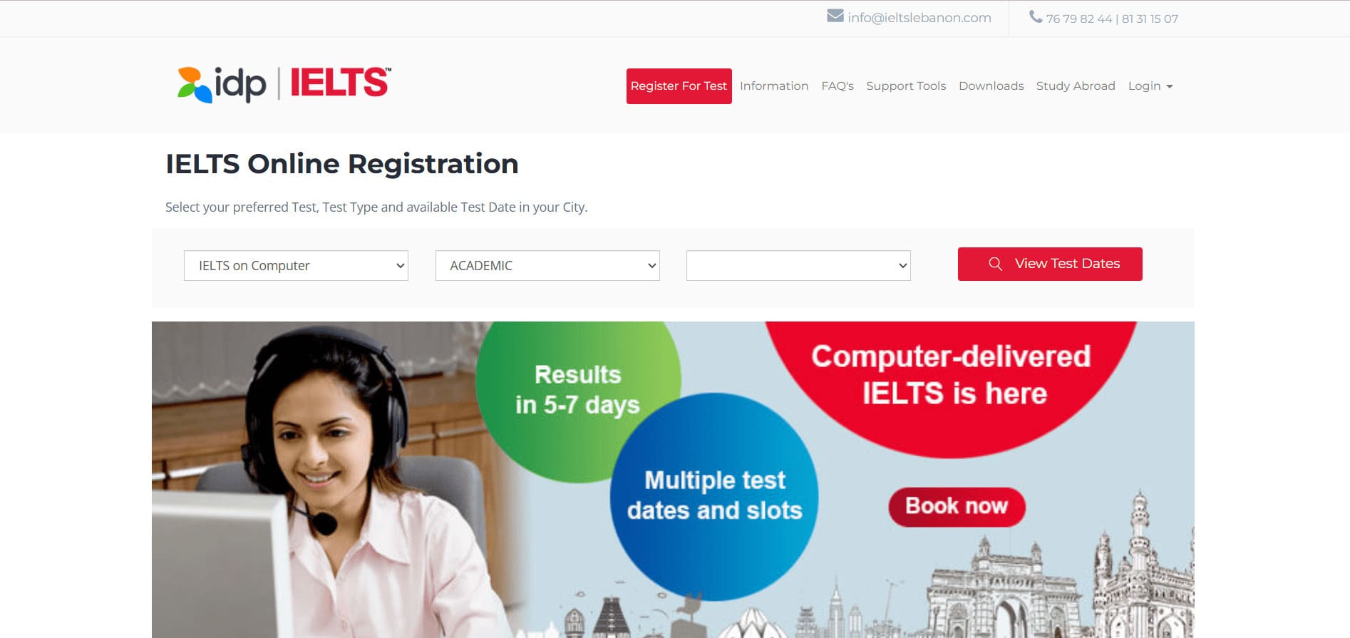 IELTS Lebanon Website